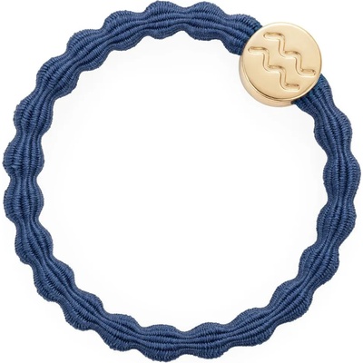 By Eloise London Zodiac Sign Gold Gemini Ластик за коса цвят Aquarius Dove Blue