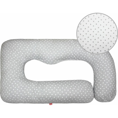 SCAMP Tehotenský vankúš komfort Little Heart Grey