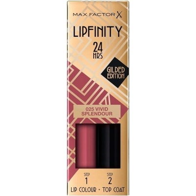 Max Factor Lipfinity 24HRS Lip Colour Dlhotrvajúci rúž s balzamom 025 Vivid Splendour 4,2 g