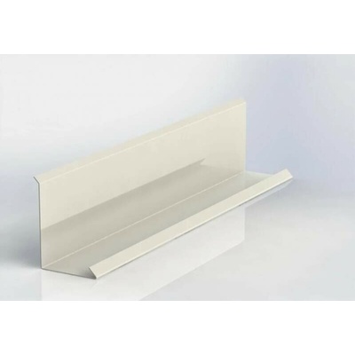 Lemování zdí klasik r.š.250mm Al Hliník lakovaný RAL 9010 bílá dl.2m