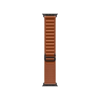 Apple Watch 49mm Loop: Terra Cotta Alpine Loop - Medium - Black Titanium Finish (mg9e4zm/a)