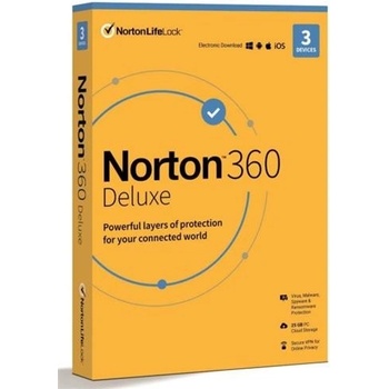 Norton 360 Deluxe 3 zařízení, 1 rok, 21405802