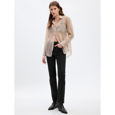 GAP Прозрачна oversize риза GAP GAP | Bezhov | ЖЕНИ | XXS