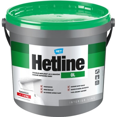 HET Bezfarebný akrylátový lak na ochranu stien Hetline OL 1kg