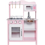 Ginger Home Детска дървена кухня Ginger Home - С аксесоари, Розова (W10C404I) - kindermarket