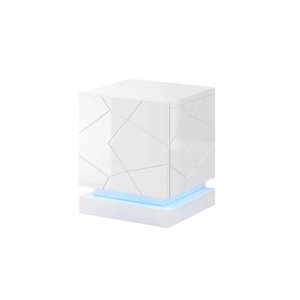 Cama meble QIU нощно шкафче 2 бр. 46x41.5x53 см бял гланц/бял гланц (QIU SZF BI)