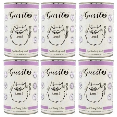 Gussto Cat Fresh Turkey & Duck 6 x 400 g