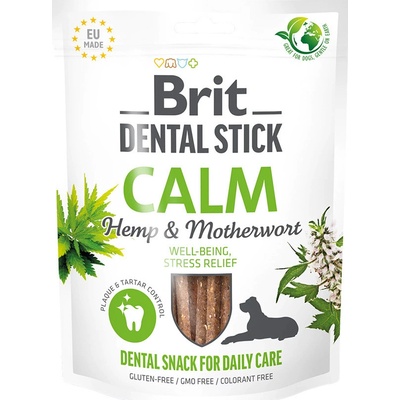 Brit Dental Stick Calm s konopím a srdečníkem 3 x 21 kusů 251 g