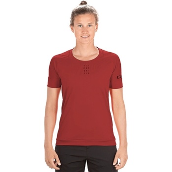 Cube AM WS Round Neck s krátkym rukávom Dark Red