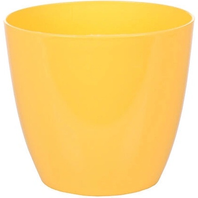 Plastkon Ella Lesk dekoračný kvetináč žltá 11 cm