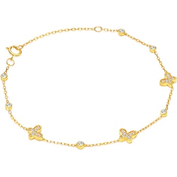 SAVICKI Гривна с пеперуда Savicki: злато. диаманти