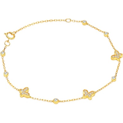 SAVICKI Гривна с пеперуда Savicki: злато. диаманти