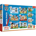 Trefl Пъзел Trefl 10 в 1 - Пес патрул: Смелият екип (96012) - baby