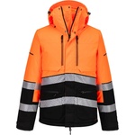 Portwest hi-vis ev4 ev467 / Мъжко зимно светлоотразително яке - оранжево/черно xxl (ev467obrxxl)