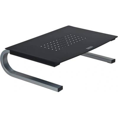 Allsop Redmond Monitor Stand - алуминиева поставка за MacBook, преносими компютри и монитори (черна)