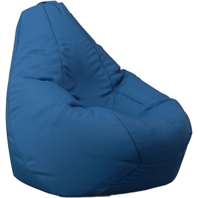 PUFRELAX Пуф, круша, 220л. , Nirvana Hobbit - Teteron blue, За открито, Перящ се калъф, Пълнеж от Полистиролни перли, 8074 (PUF-G-NH-TEX-BLURY)