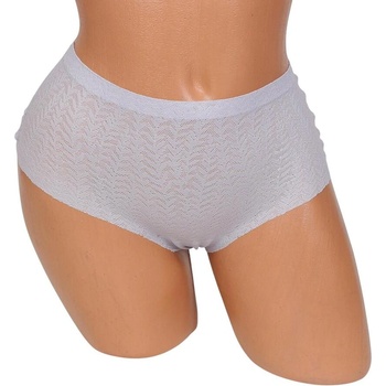 Пастелно синя дантелена прашка с висока талия