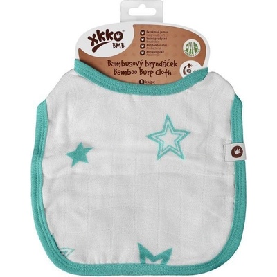 Kikko Bambusový podbradník BMB Stars Turquoise
