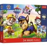 Trefl Trefl: Premium Plus Kids Пес патрул - Весела разходка с кучетата Maxi пъзел - 24 части (14388)