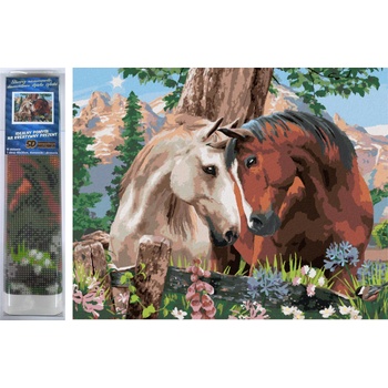 Image 1 of Norimpex - Puzzle Diamant painting: Equine harmony 30x40cm - 1 - 39 piese