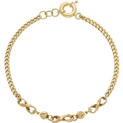 Zlaton Náramek žluté zlato s dekorativními prvky 3.15g 000281201240