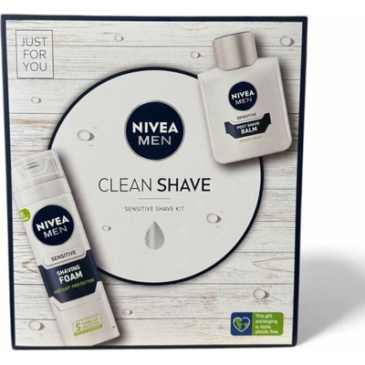 Nivea Men sensitive balzám 100 ml + pěna na holení 200 ml sensitve dárková kazeta