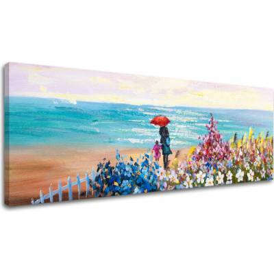 Obraz na plátne PLÁŽ - 120x40 cm