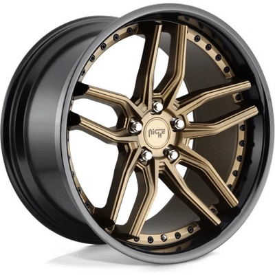 Niche M195 Methos 8.5x19 5x114.3 ET35 matte bronze black bead ring