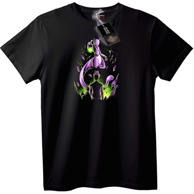 NOONEBRAND Тениска Mewtwo сила - S, Black