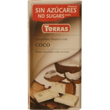 Torras bílá s kokosem 75 g