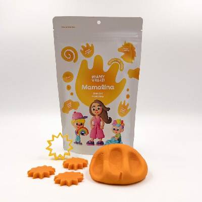 Mámy v rejži Domácí pastelová modelína Mamolína žlutá