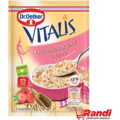 Dr. Oetker Овесена закуска с ягоди Dr. Oetker Vitalis 50гр