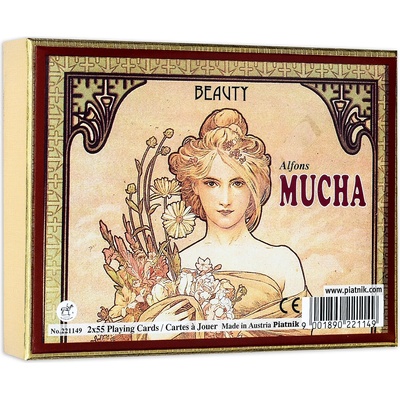 Piatnik Карти за игра Piatnik - Mucha Beauty (2 тестета) (221149)