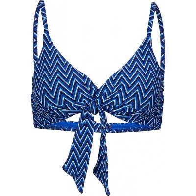 Seafolly Дамско бикини горнище Seafolly Women's Cleo Twist Tie Front Bralette Bikini top - Indigo - размер 34 (EU) (150-1770-0212)