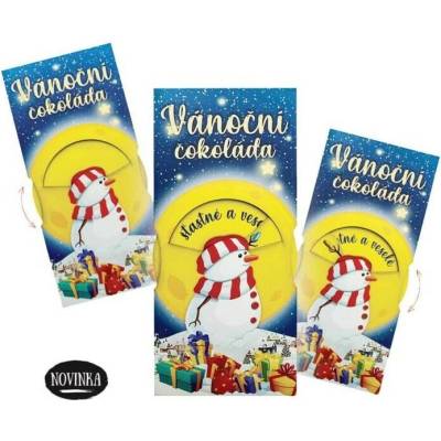 Bohemia Gifts Vianočná interaktívna 100 g s prianím a snehuliakom