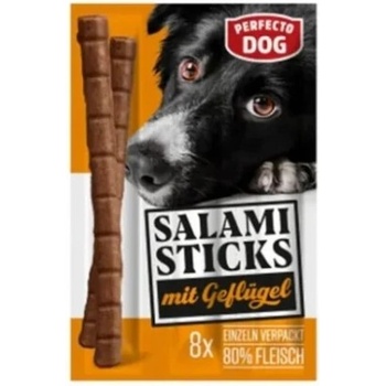 Perfecto Dog Dog Salami Gefluegel 88g - Пилешки пръчици салам за израснали кучета 8 бр