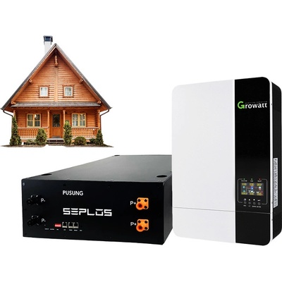 Seplos Pusung-S 5000W + měnič Growatt SPF 5000ES 5000W 48V