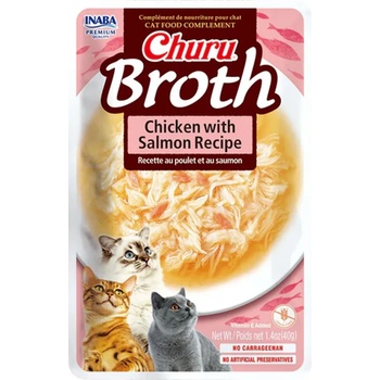Inaba Foods Ciao Broth котешка супа с пиле и сьомга 40 г