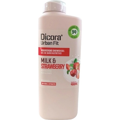 Dicora Jahoda & Mléko sprchový gel 400 ml