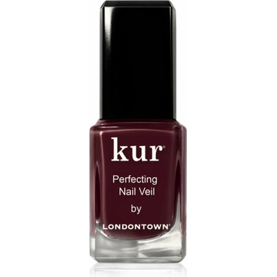 LONDONTOWN Kur Perfecting Nail Veil zpevňující lak na nehty odstín Cherry Cola 12 ml