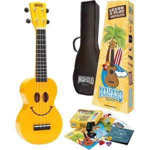 Mahalo U-SMILE Kit Yellow Со рано укулеле (U-SMILE-YWK)