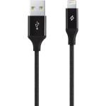 Ttec Кабел ttec - AlumiCable, USB-A/Lightning, 1.2m, черен (8694470643557)