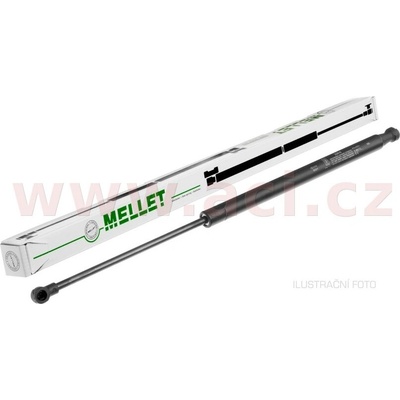 vzpěra zd. dveří 4dv. (pro spoiler) MELLET (celk. délka 293 mm, délka zdvihu 80 mm, síla 610 N)