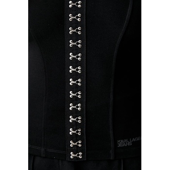 Karl Lagerfeld Jeans блуза с корсет дамска с вискоза (B3W17016)