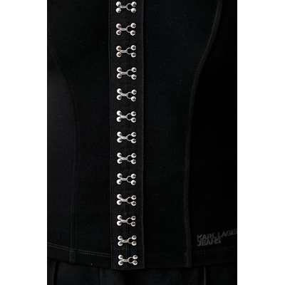 Karl Lagerfeld Jeans блуза с корсет дамска с вискоза (B3W17016)