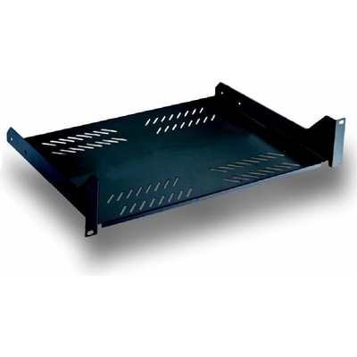 Polička 19" 2U, hĺbka 280 mm, s perforáciou