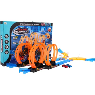 RKToys Autodráha Plamenná smyčka 38 dílů