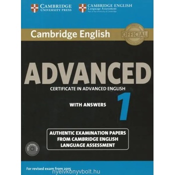 Cambridge English Advanced 1 for Revised Exam from 2015 Student's Book Pack