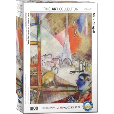 EUROGRAPHICS - Puzzle Chagall: Paris Through the Window - 1 000 piese