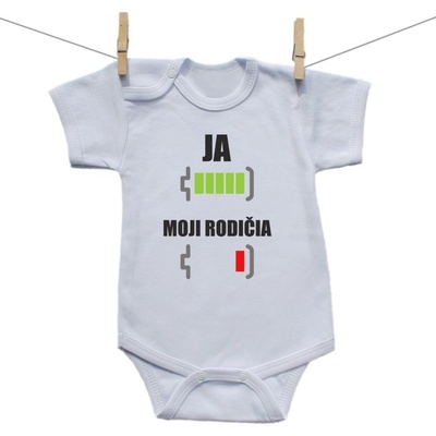 Boodyy Body s krátkym rukávom Batéria nabitá/vybitá mamka s menom